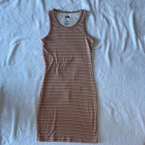 SO Multicolor Striped Mini Dress